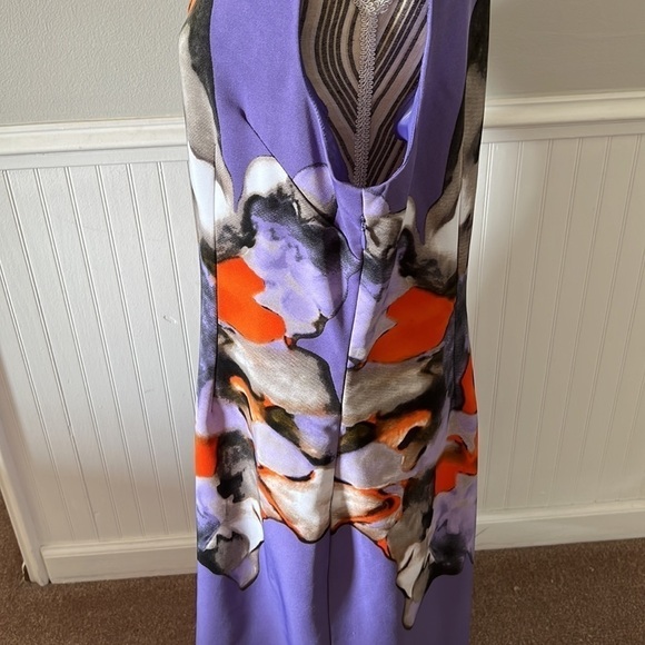 Voir Voir Sleeveless Printed Dress Size 14 - Picture 3 of 5